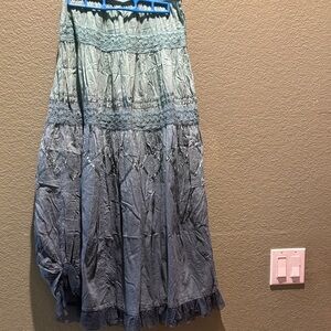 Elegant Blue Ombre Skirt